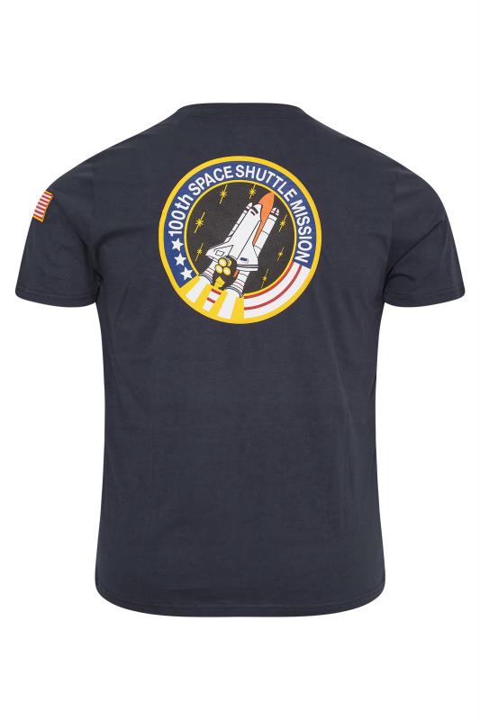 ALPHA INDUSTRIES Big & Tall Navy Blue NASA Space Shuttle T-Shirt 4