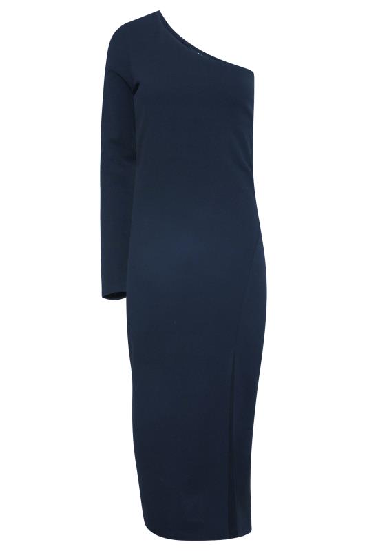 LTS Tall Women's Navy Blue One Shoulder Dress | Long Tall Sally 5