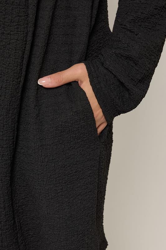 YOURS Plus Size Black Bubble Textured Blazer | Yours Clothing 4