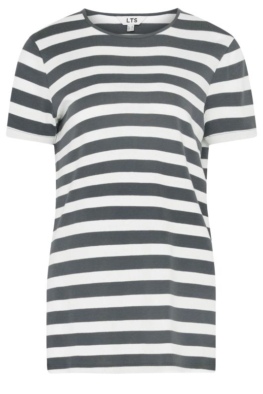 LTS Tall Charcoal Grey Striped Top | Long Tall Sally 5