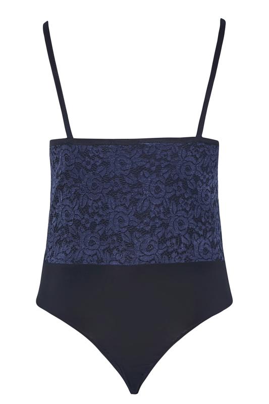 LIMITED COLLECTION - Kanten body in donkerblauw