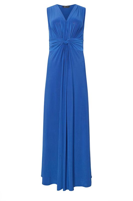 M&Co Cobalt Blue Knot Front Sleeveless Maxi Dress | M&Co 6