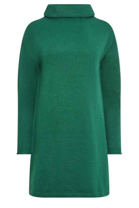 M&Co Teal Green Roll Neck Tunic Jumper | M&Co 7