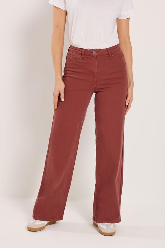 LTS Tall Women's Rust Orange Wide Leg Jeans | Long Tall Sally 2