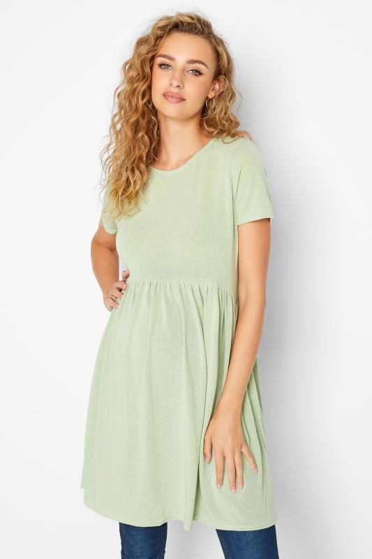 LTS Tall Maternity Green Peplum Dress 1