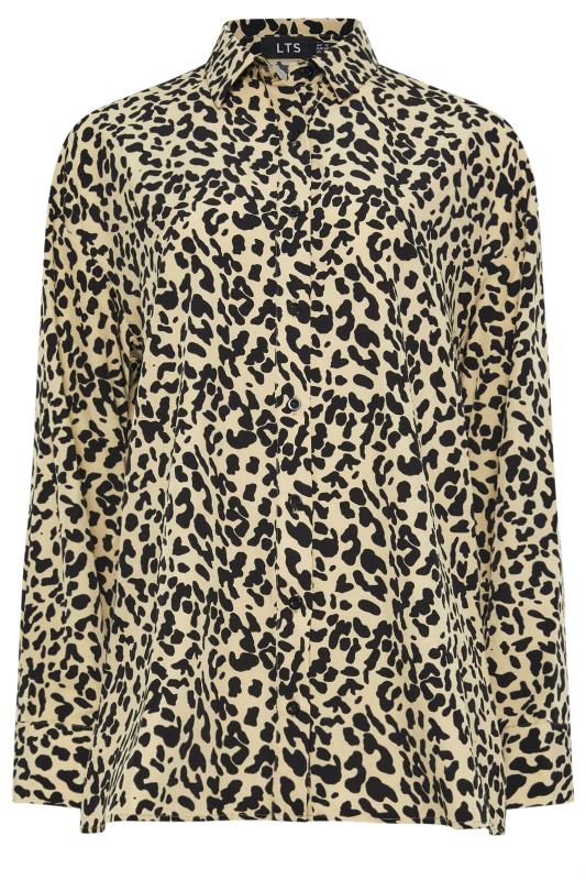 LTS Tall Natural Brown Leopard Print Shirt | Long Tall Sally 7