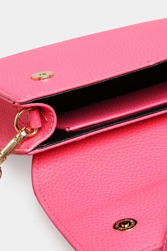 Pink Top Handle Crossbody Bag | Yours Clothing  6