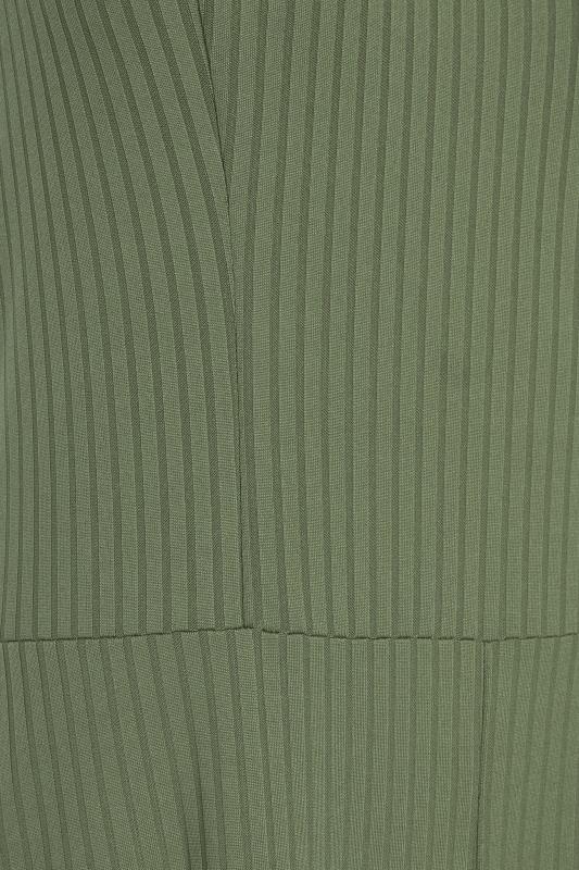 LTS Tall Khaki Green Ribbed Wide Leg Jumpsuit_s.jpg