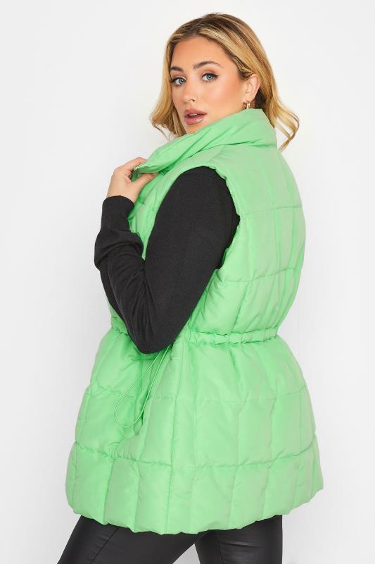 YOURS Plus Size Green Quilted Lightweight Gilet | Yours Clothing 3