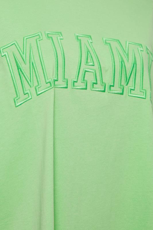 YOURS Curve Plus Size 2 PACK White & Green 'Miami' Tunic T-Shirts | Yours Clothing  9