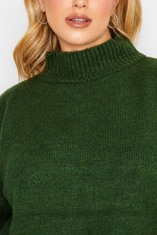 YOURS LUXURY Plus Size Green Batwing Jumper | Yours Clothing 5