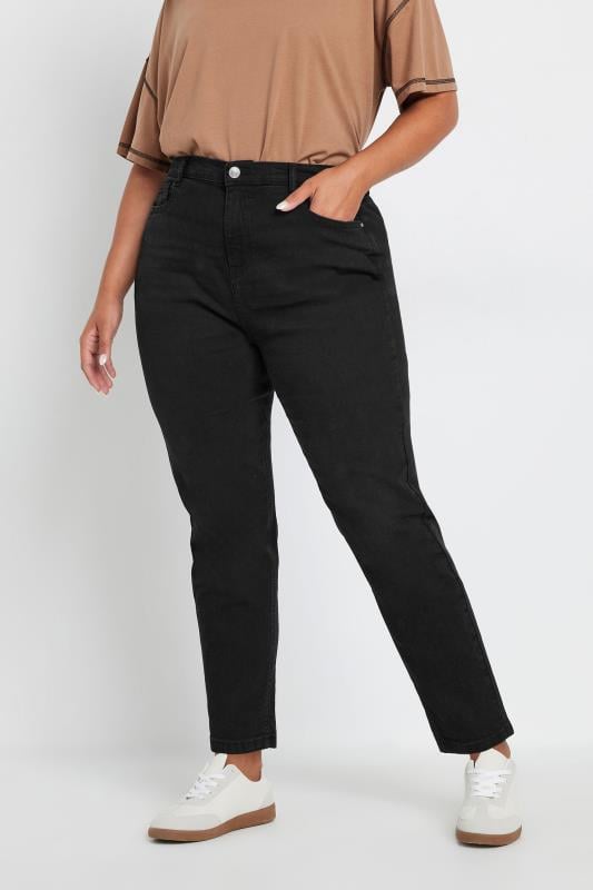  Grande Taille YOURS Curve Black Mom Jeans