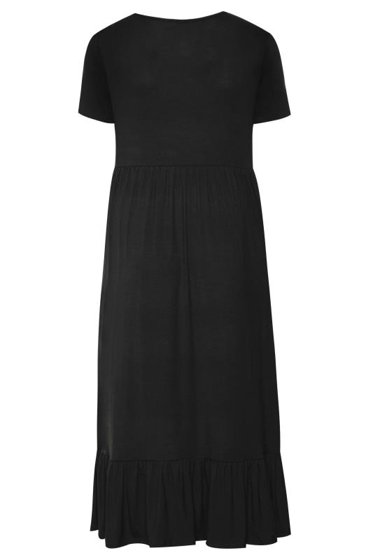 LTS Black Tiered Maxi Dress | Long Tall Sally