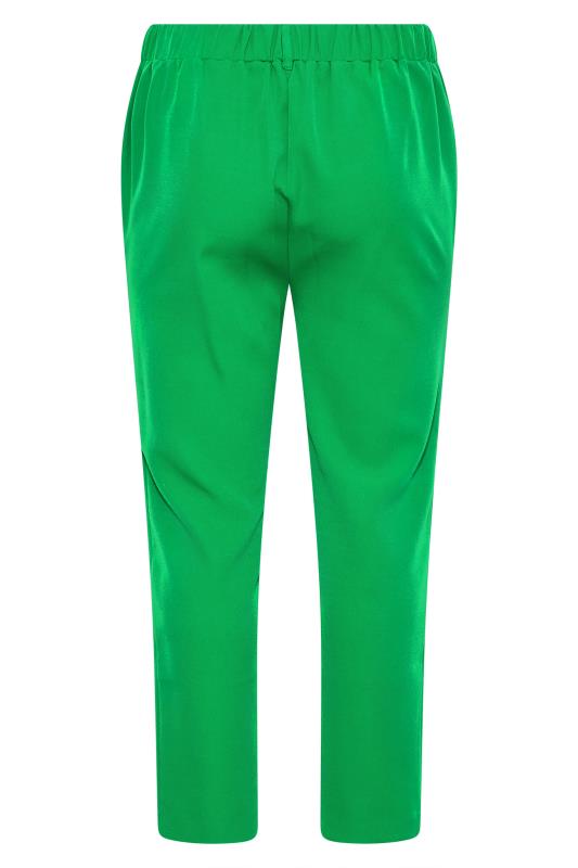 Curve Bright Green Tapered Trousers 5