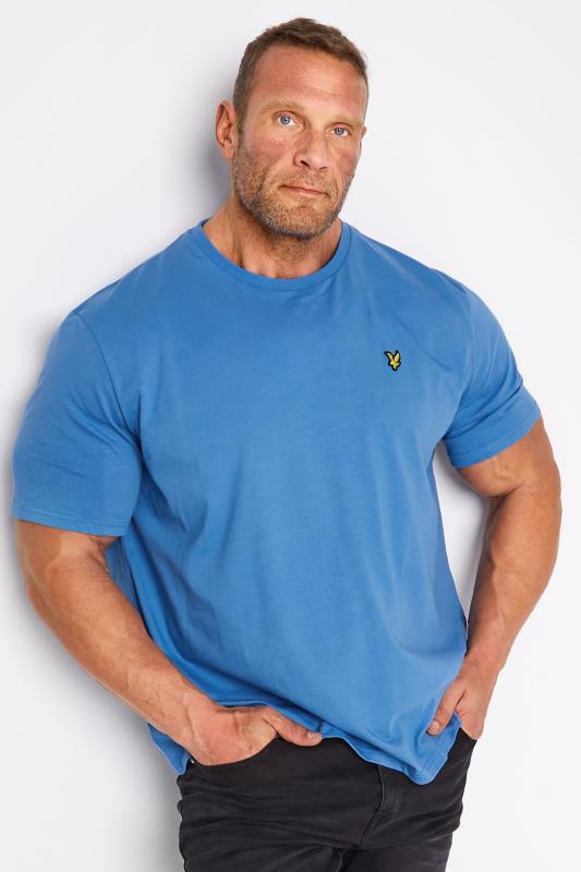 Großen Größen  LYLE & SCOTT Big & Tall Blue Crew Neck T-Shirt