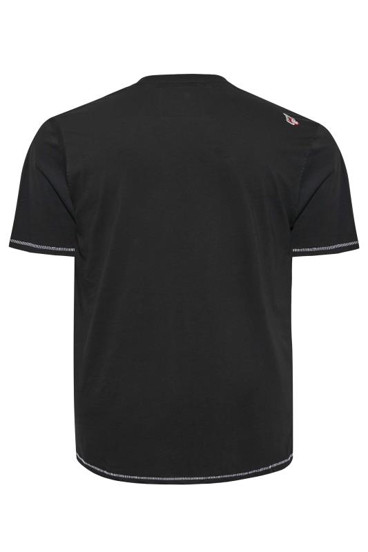 D555 Big & Tall Black Evolution Printed T-Shirt 4