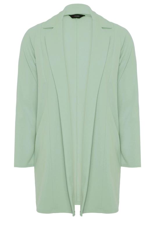 LIMITED COLLECTION Sage Green Longline Blazer | Yours Clothing 7