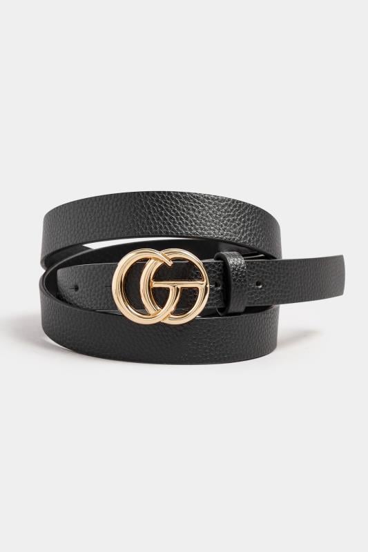 LTS 2 Pack Black & Red Gold Tone Buckle Belts | Long Tall Sally 6