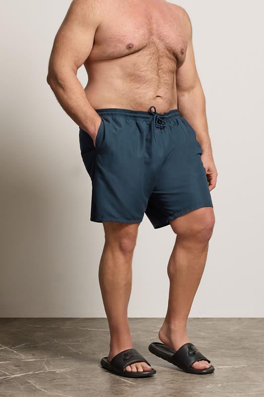  BadRhino Big & Tall Short de bain bleu marine uni