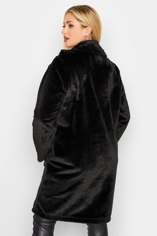 YOURS Plus Size Curve Black Faux Fur Coat | Yours Clothing  3