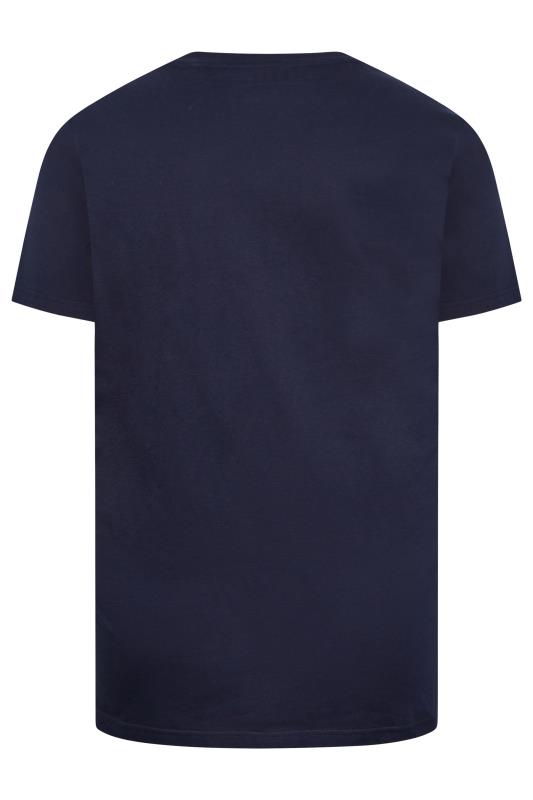 BadRhino Big & Tall Navy Blue Summer Vibes T-Shirt | BadRhino 4