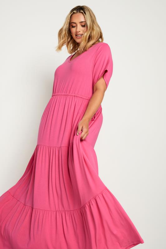  Grande Taille LIMITED COLLECTION Curve Pink Adjustable Waist Maxi Dress