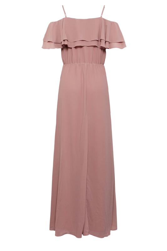 LTS Tall Women's Blush Pink Ruffle Maxi Dress | Long Tall Sally  7