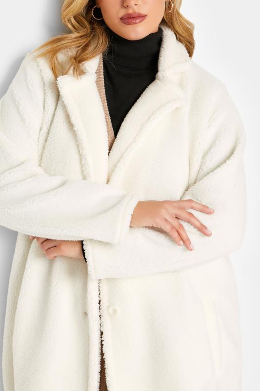 YOURS LUXURY Plus Size Curve White Faux Fur Coat | Yours Clothing  5