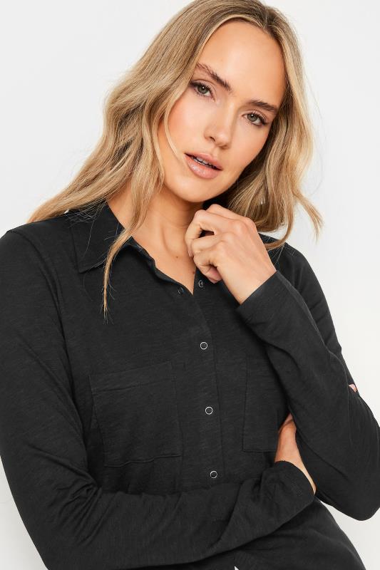 LTS Tall Women's Black Cotton Jersey Shirt | Long Tall Sally 4