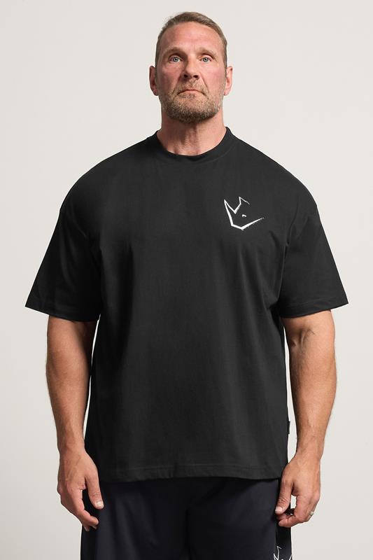  IronRhino Big & Tall T-shirt noir avec logo Old English