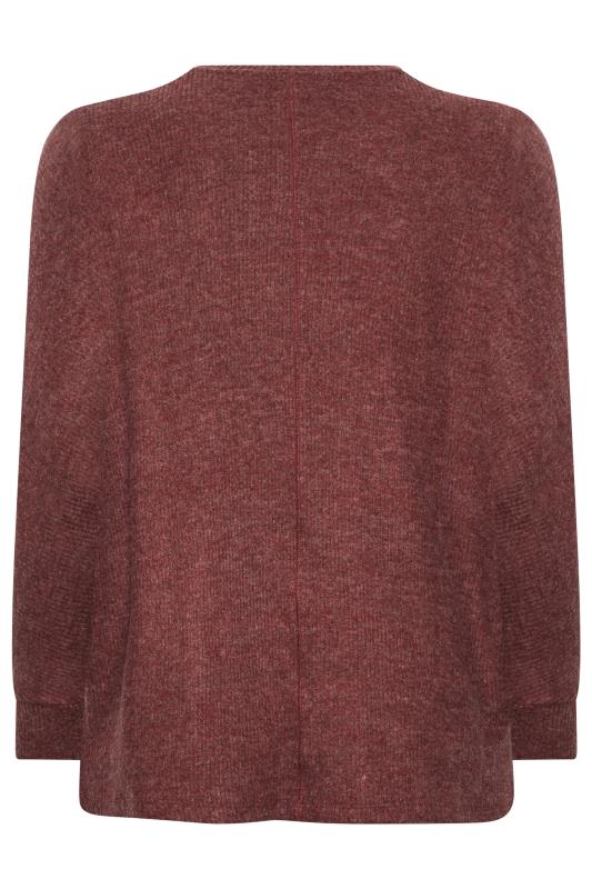 YOURS Plus Size Red Soft Touch Ribbed Top | Yours Clothing 7