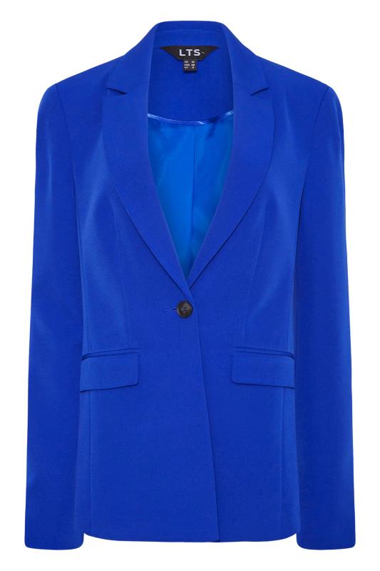 LTS Tall Women's Cobalt Blue Scuba Crepe Blazer | Long Tall Sally  6