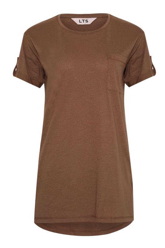 Tall Women's LTS Brown Short Sleeve Pocket T-Shirt | Long Tall Sally 6