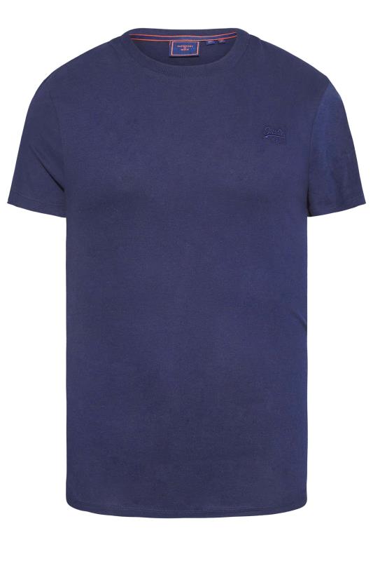  Grande Taille SUPERDRY Big & Tall Navy Blue Vintage T-Shirt