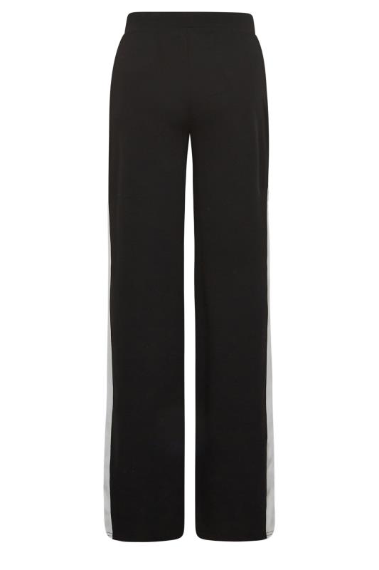 LTS Tall Womens Black & White Stripe Wide Leg Trousers | Long Tall Sally 5