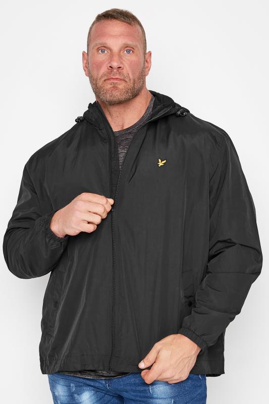 Großen Größen  LYLE & SCOTT Big & Tall Black Hooded Jacket