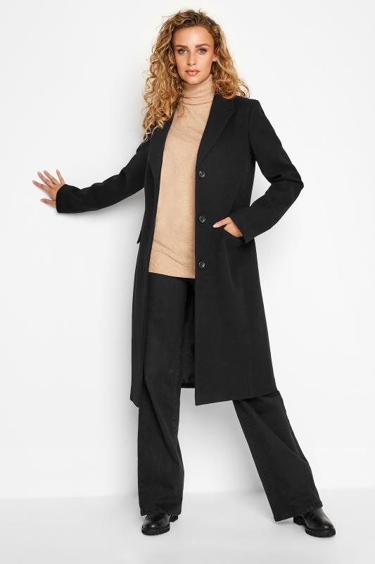 LTS Tall Women's Black Midi Formal Coat | Long Tall Sally 2