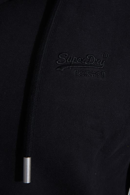 SUPERDRY Black Vintage Logo Zip Through Hoodie 3