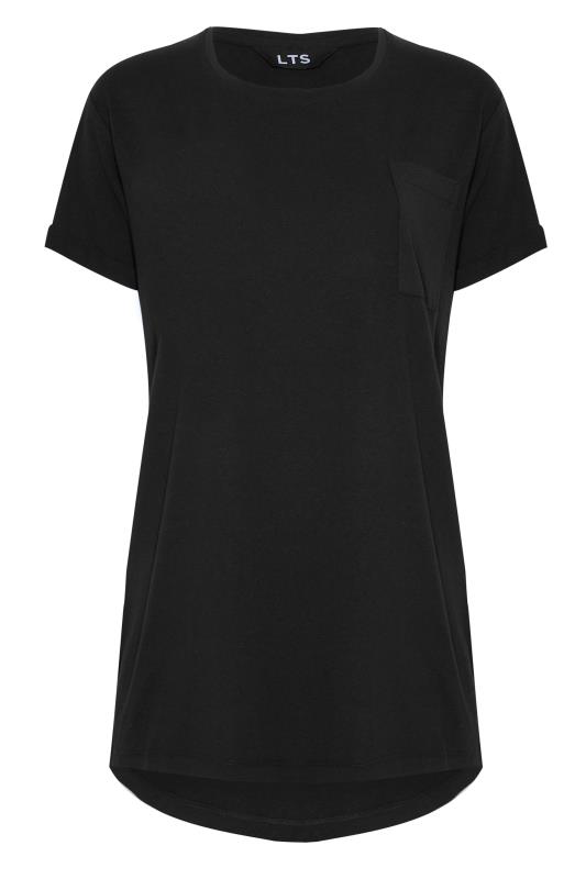 LTS Tall Black Short Sleeve Pocket T-Shirt 6