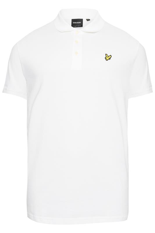 LYLE & SCOTT White Logo Polo Shirt | BadRhino 3