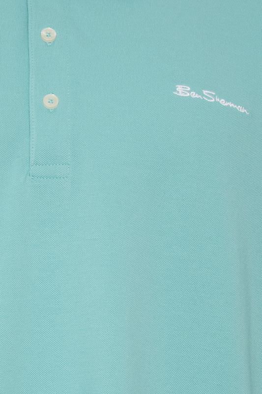 Ben Sherman Big & Tall Blush Pink Signature Pique Polo Shirt | BadRhino 5