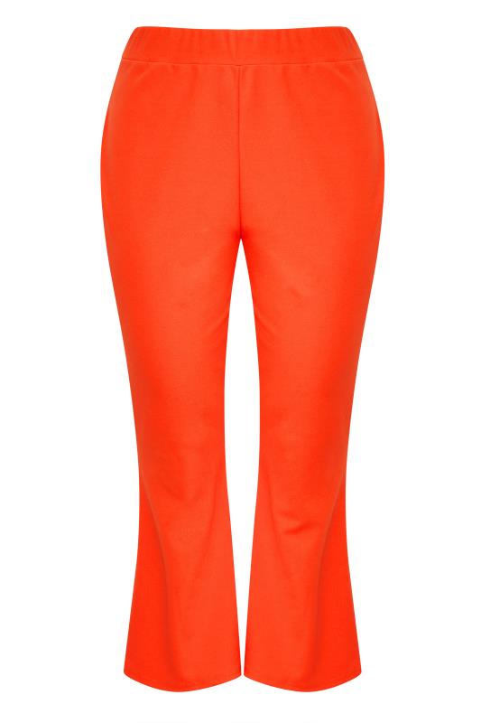 LIMITED COLLECTION Curve Bright Orange Flared Trousers_X.jpg