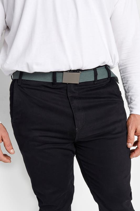 Men's  D555 Charcoal Grey Webbing Belt