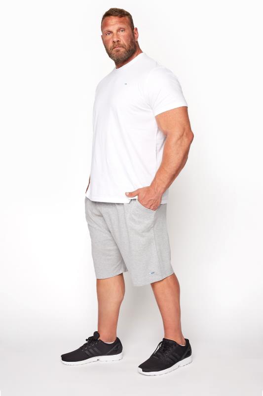 BadRhino Big & Tall Grey Marl Essential Jogger Shorts_A.jpg