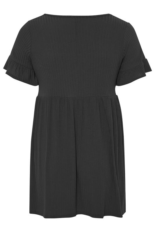 LIMITED COLLECTION Ribbed Square Neck Smock Top