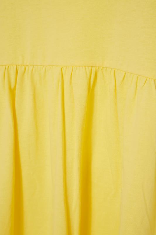 Yellow Peplum Vest Top | Yours Clothing 4