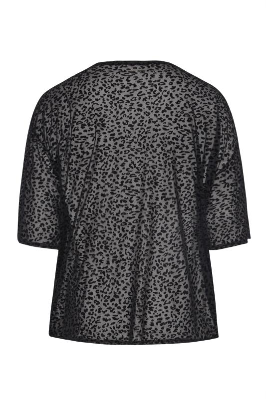 LIMITED COLLECTION Curve Black Leopard Print Mesh T-Shirt_Y.jpg