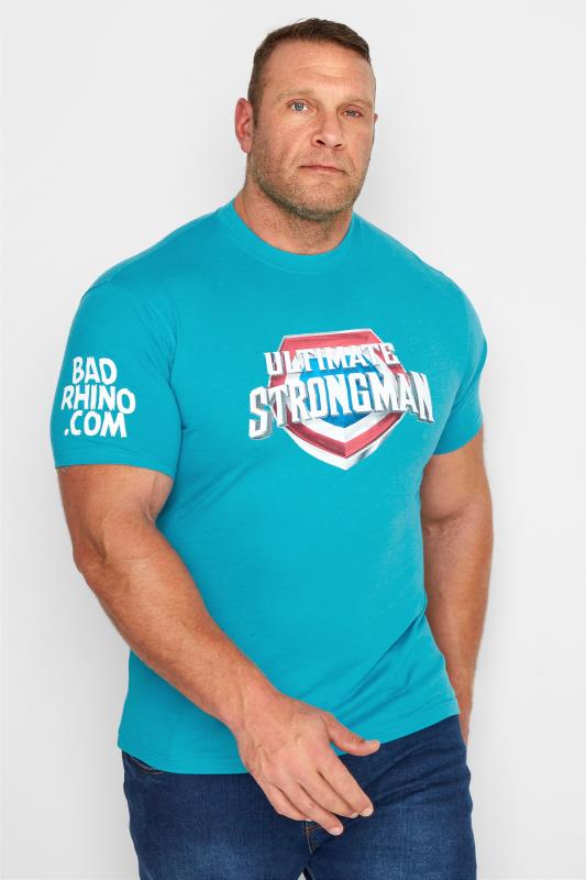 BadRhino Blue Ultimate Strongman T-Shirt | BadRhino 1