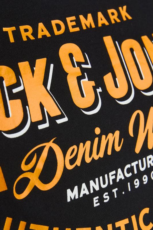 JACK & JONES Big & Tall Black Logo Crew Neck T-Shirt 2