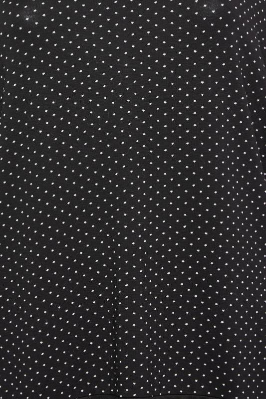 YOURS Plus Size Curve Black & White Polka Dot Panel Top | Yours Clothing 5